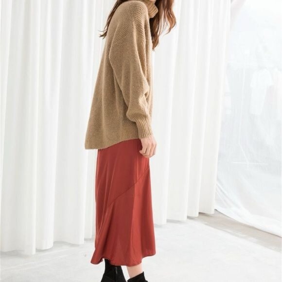& OTHER STORIES Oversized Turtleneck tan Sweater XSmall - Picture 9 of 9
